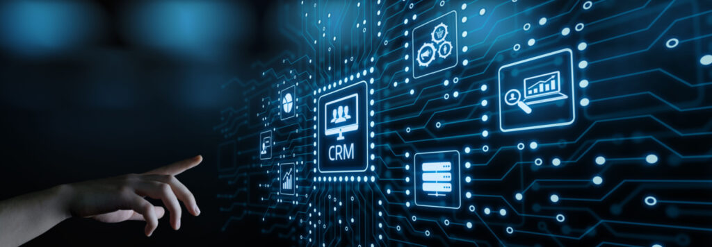 CRM Customer Relationship Management Business Internet Techology Concept.